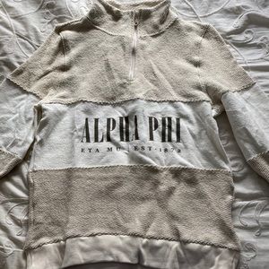 Brand new Woolly Threads Alpha Phi quarter zip